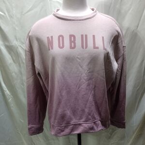 Nobull Women's Crewneck Spellout Logo Sweatshirt Size M Oversized